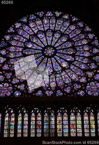 Image of North transcept rose stained glass window