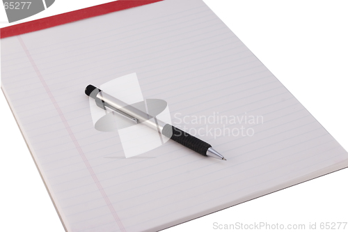 Image of Legal Pad with Pencil