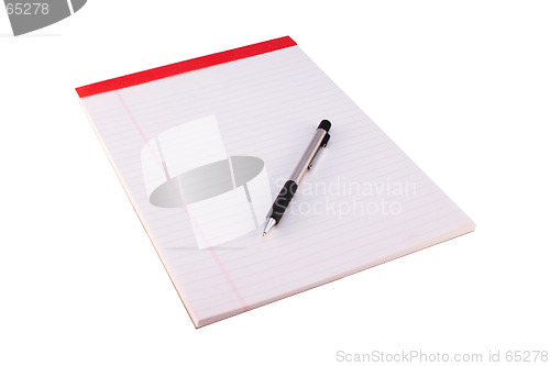 Image of Legal Pad and Pencil