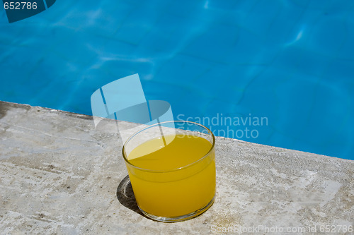 Image of Orange juice.Pool 