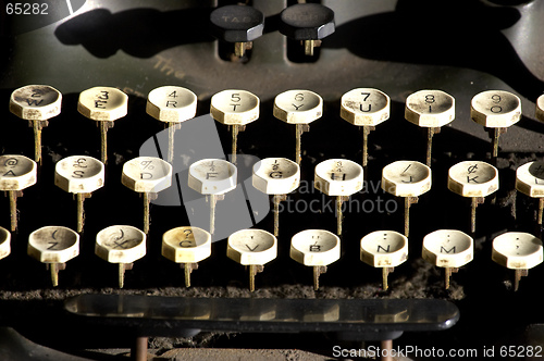 Image of Old typewriter keys