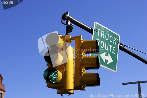 Image of Traffic light on green
