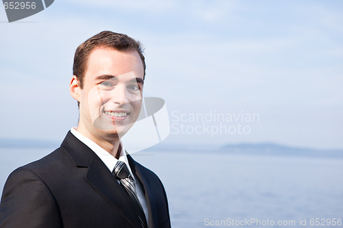 Image of Caucasian businessman