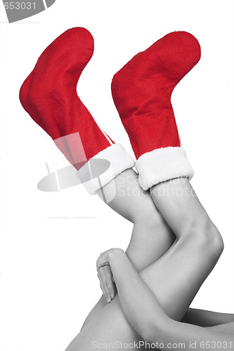 Image of Christmas Legs and Stockings