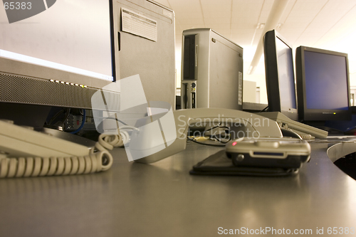 Image of Computer and Monitors on a Workstation