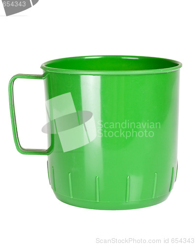 Image of Green plastic mug