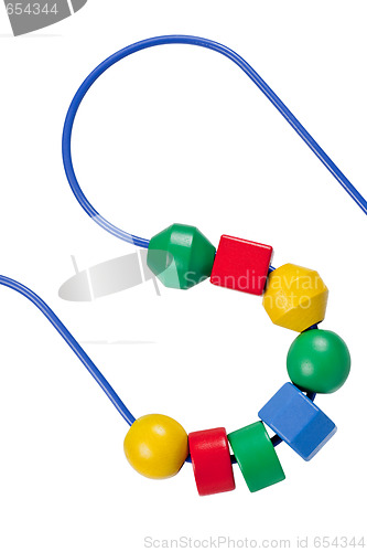 Image of Colorful bead and wire toy
