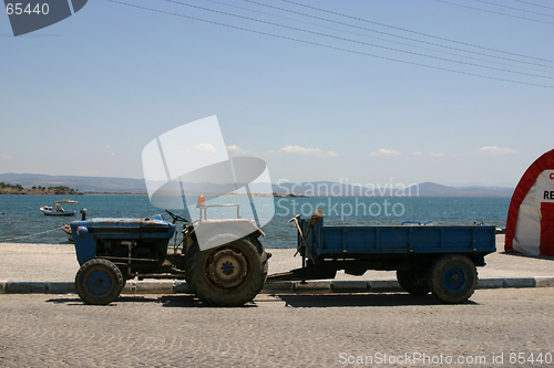 Image of Tractor by the beach