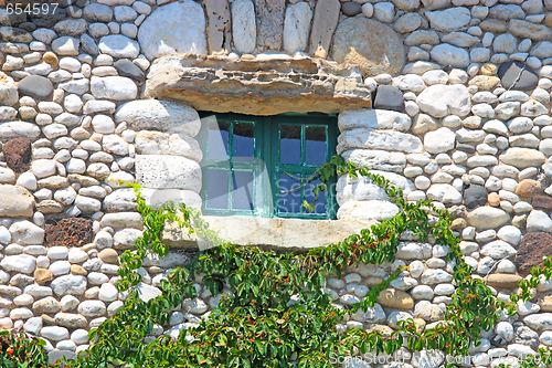 Image of Beautiful window of old  building