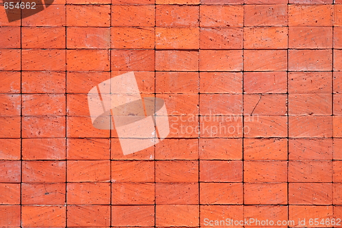 Image of red brick wall texture