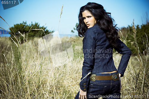 Image of Beautiful hispanic woman