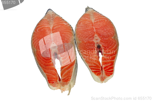Image of fresh salmon steak