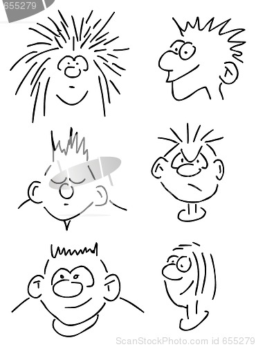 Image of comic faces