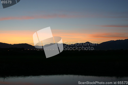 Image of Sunrise by the golf course & pond in Salt Lake City