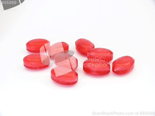 Image of Red fruit candy