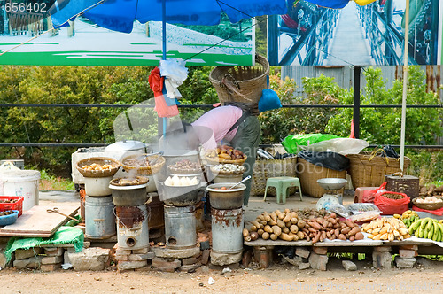 Image of Street vendor in China