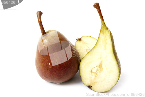 Image of Sliced ripe pear