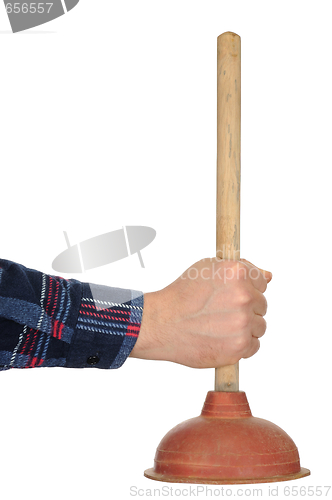 Image of Hand with Plunger