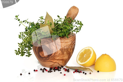 Image of Herbs, Spices and Lemons