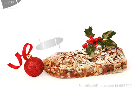 Image of  Stollen Christmas Cake and Bauble