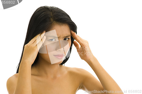 Image of woman with headache