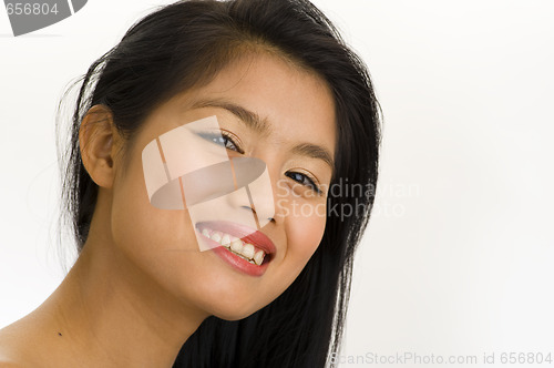 Image of woman with big smile