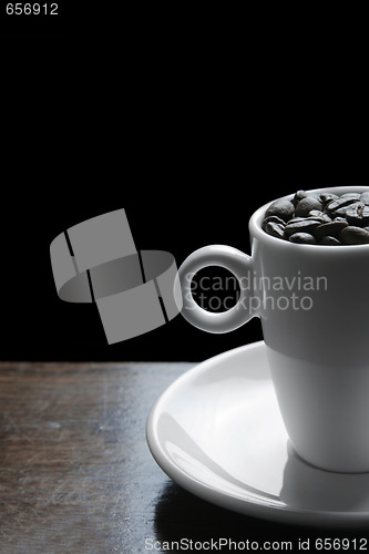 Image of Coffee Cup and Beans