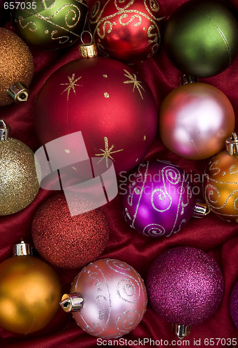 Image of Christmas Bauble Background