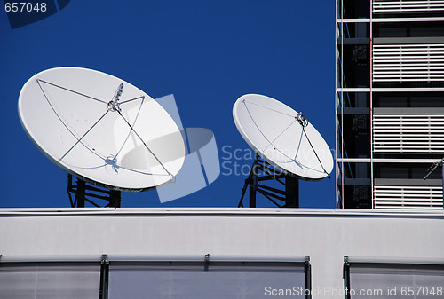 Image of Satellite dishes