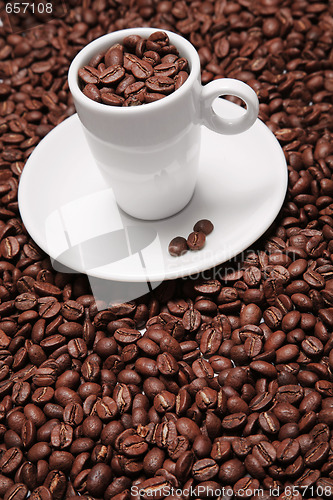 Image of Coffee Cups and Beans