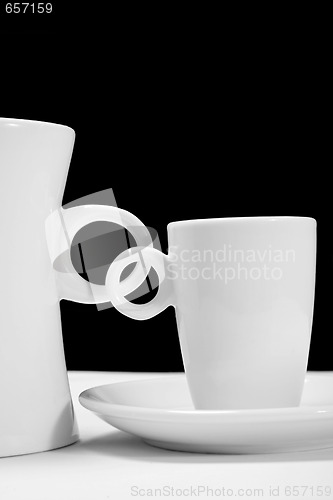 Image of Coffee Cups in Mono