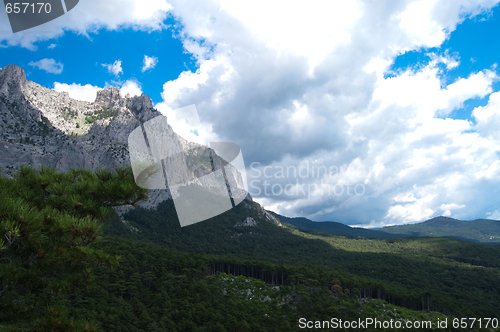 Image of sight on ai-petri mountains