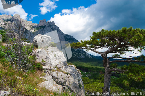 Image of sight on ai-petri mountains