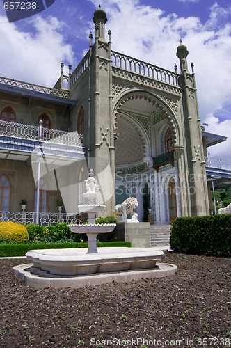 Image of Voroncovskiy palace in Crimea