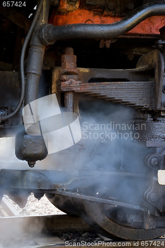 Image of Detail of steam engine