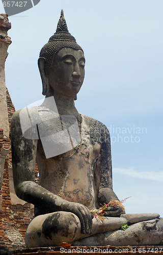 Image of Buddha image in Ayuttaya, Thailand