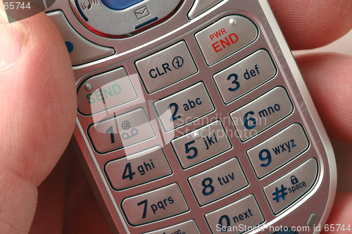 Image of cell phone detail