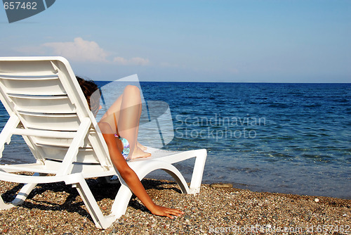 Image of Girl on beach