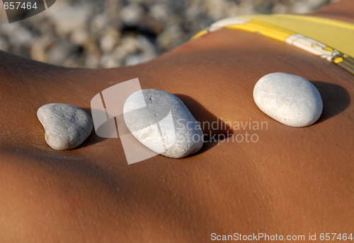 Image of Rocks  on stomach