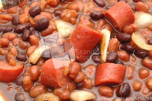 Image of beans and hot dog stew