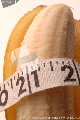 Image of  banana macro with tape measure