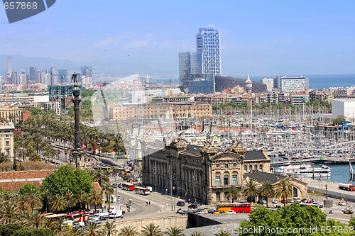 Image of panoramic view of Barcelona