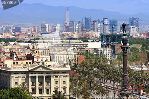 Image of panoramic view of Barcelona