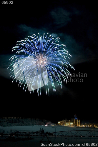 Image of Large multicolored fireball