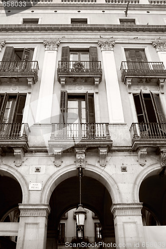 Image of building in Royal Palace in Barcelona