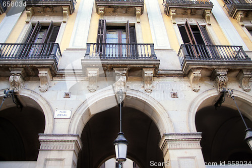 Image of building in Royal Palace in Barcelona