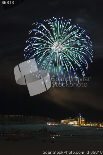 Image of Multicolor fireworks ball