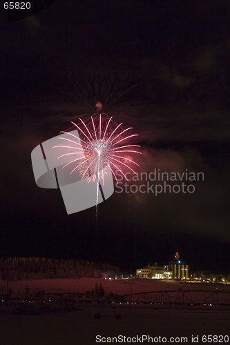 Image of Red Fireworks