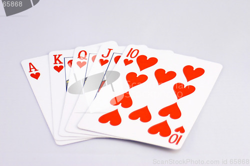 Image of Royal Flush Hearts