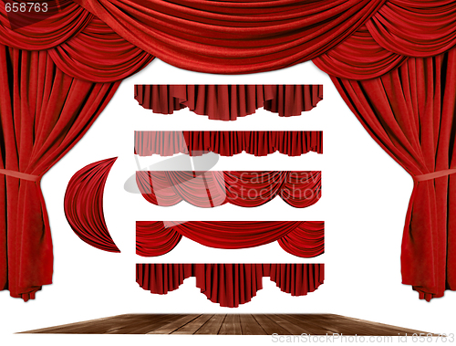 Image of Theater STage Drape Elements to Create Your Own Background